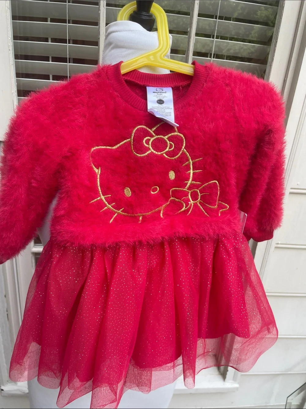 NWT- Hello Kitty Toddler Girls Knit Tutu Dress Size 12M